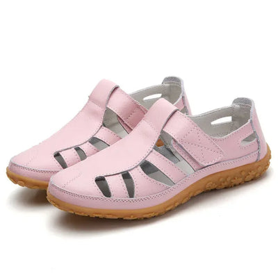 Lässige Sommersandalen aus Leder für Damen-Bonida Shop