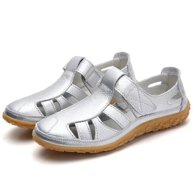 Lässige Sommersandalen aus Leder für Damen-Bonida Shop