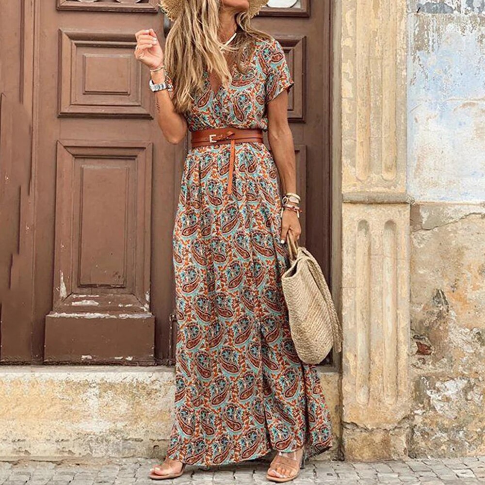 Carol Damen Bohemian-Maxikleid-Bonida Shop