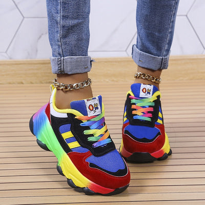 Orthopädische Regenbogen-Sneaker