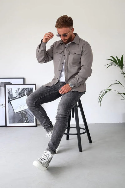 Memphis Lässiges Button-Down-Hemd