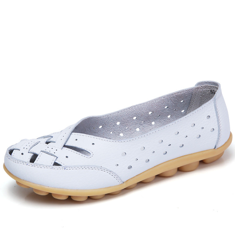 Minia - Ultrabequeme Ballerinas aus Leder-Bonida Shop