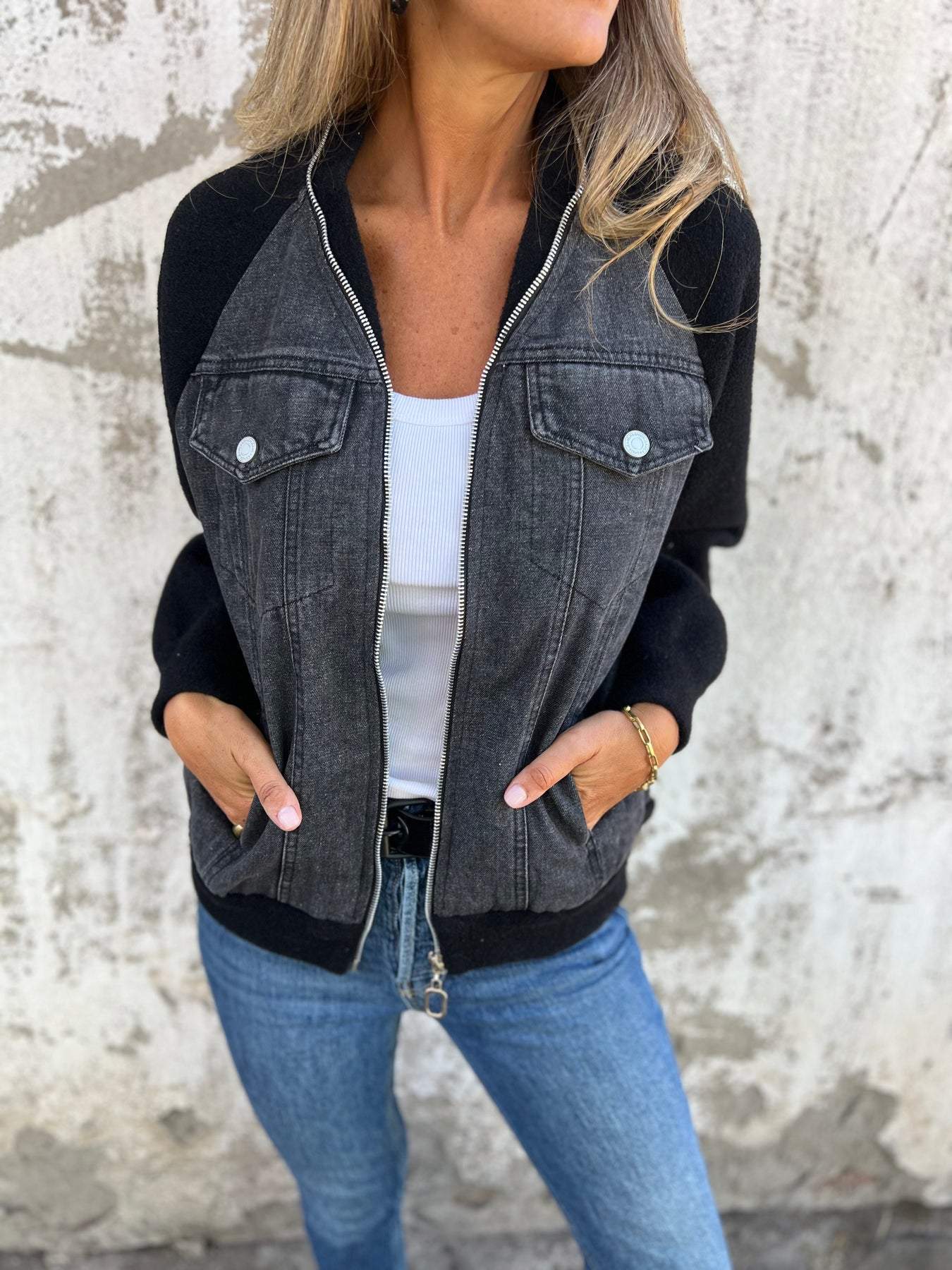 Hilda - Moderne Jacke mit Denim